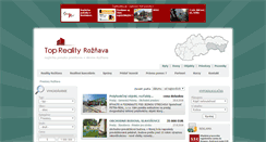 Desktop Screenshot of priestory.reality-roznava.eu