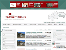 Tablet Screenshot of domy.reality-roznava.eu